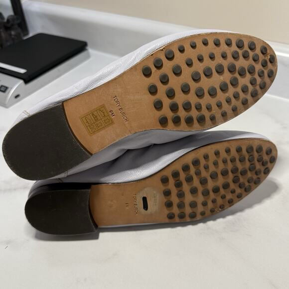 Tory Burch BALLET LOAFER Women’s US 9M Spring Lavender Napa Leather Flat - Picture 6 of 12